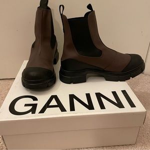 Ganni Recycled Rubber City Chelsea boots
